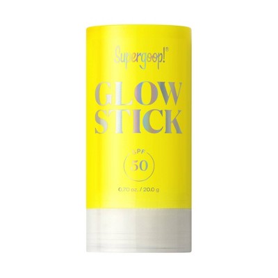 Supergoop! Glow Stick Dry Oil Sunscreen for Face and Body - SPF 50 - 0.7oz: Avobenzone, Unscented, Face Sunscreen