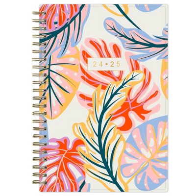 Blue Sky Artisans and Makers 2024-25 Weekly/Monthly Planner 8"x5" Artisans and Makers Tropical Leaves
