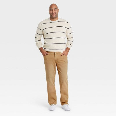 Men's Big & Tall Athletic Fit Relaxed Leg Jeans - Goodfellow & Co Khaki 46x34