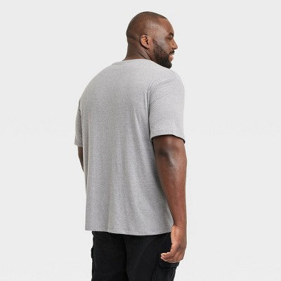 Men's Big & Tall V-Neck T-Shirt - Goodfellow & Co Gray 3XL