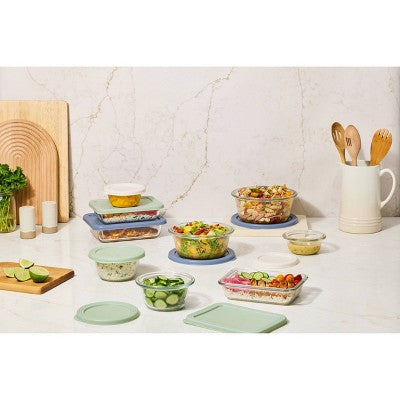 Ello Everyday 18pc Mixed Food Storage container Set Garden Harmony