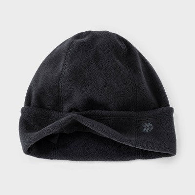 Men's Recycled Polyester Fleece Beanie - All In Motion Black
