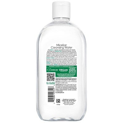 Garnier Salicylic Acid Purifying Makeup Remover Micellar Water and Facial Cleanser - 23.7 fl oz: Oil-Free, No Fragrance Added, Suitable for Normal