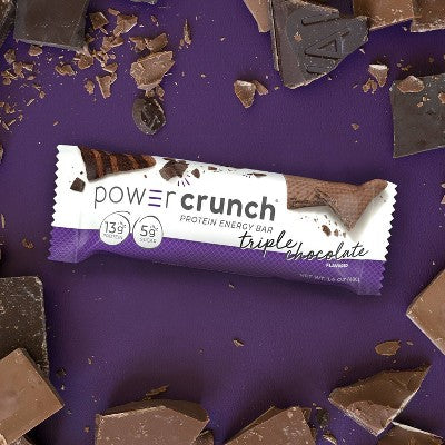 Power Crunch Wafer Triple Chocolate Whey Protein Energy Bars - 13g Protein - 5ct
