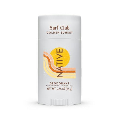 Native Limited Edition Surf Club Deodorant - Golden Sunset - 2.65 oz
