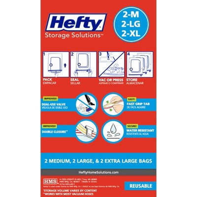 Hefty Shrink-Pak Bag Mix Pak Gray