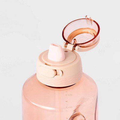 64oz Tritan Beverage Plastic Water Bottle Blush - All In Motion: BPA-Free, Silicone Lid