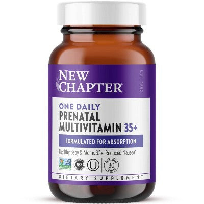 New Chapter Women's 35+ Daily Prenatal Multivitamins with Methylfolate + Choline Tablets - 30 ct