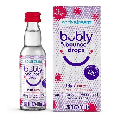 bubly bounce Caffeinated Triple Berry Flavor Drops - 1.36 fl oz
