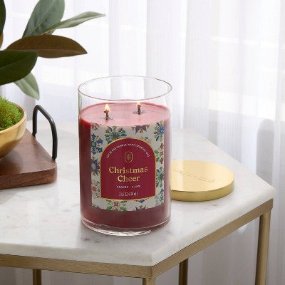 Lidded Christmas Cheer Jar Candle 21.5oz - Threshold