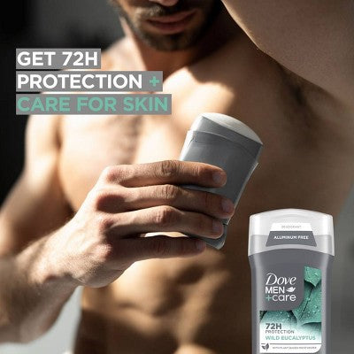 Dove Men+Care 72hr Deodorant Stick - Wild Eucalyptus - Aluminum Free - 3oz