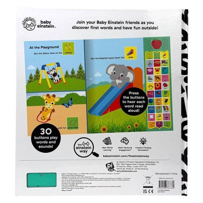 Baby Einstein First Words Everywhere! 30 Button Animal Sound Book