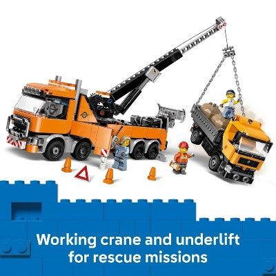 LEGO City Heavy-Duty Recovery Tow Truck with Crane 60467