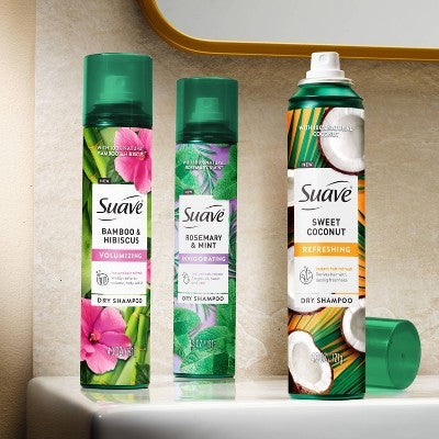 Suave Dry Shampoo Rosemary and Mint Deep Cleanse Hairspray - 4.3 fl oz