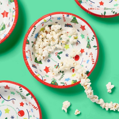 Holiday Disposable Bowls - Multi Print - 20oz/20ct - up&up