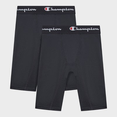 Champion Youth 2pk Compression Shorts - Black XL