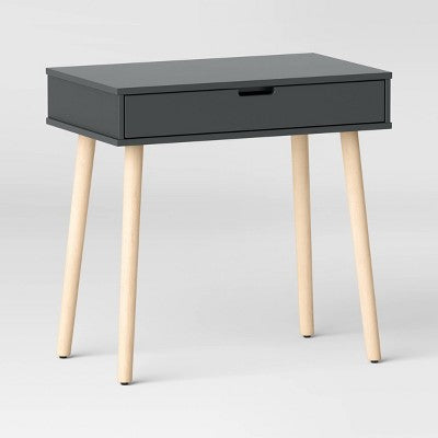 Modern Kids' Desk Dark Gray - Pillowfort: Childrens Desk with File Drawer, MDF Frame, 30.5" Height, 32" Width (LOCAL PICKUP ONLY)