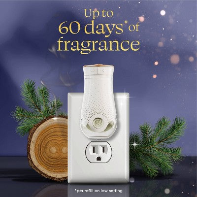 Glade Air Freshener Plug Ins Fall Scented Oil Diffuser Refills - Embers & Sandalwood - 1.34 fl oz/2pk
