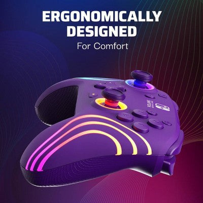 Afterglow Wave Wireless Motion Plus Nintendo Switch Controller Purple