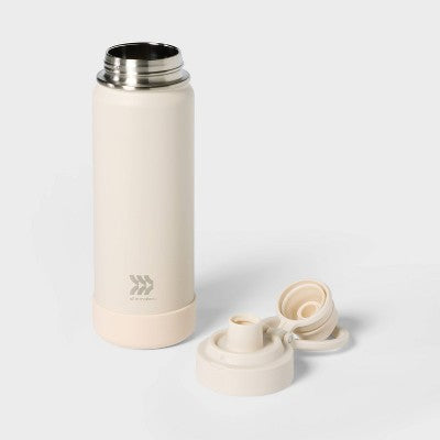 24oz Stainless Steel Vacuum Insulated Water Bottle Chalk - All In Motion: Portable Drinkware