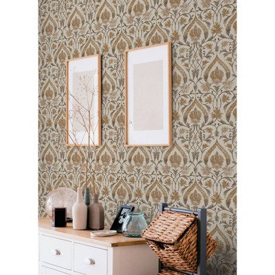 Brewster Peel and Stick 1pc Wallpaper Isle Brown