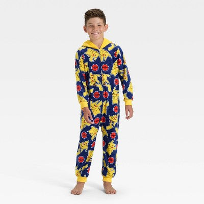 Boys' Pikachu Union Suit - Navy Blue S