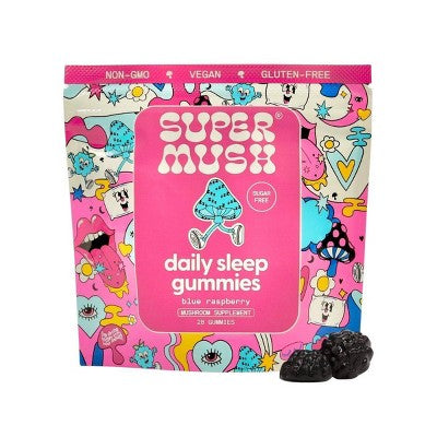 SuperMush Daily Sleep Mushroom Supplement Gummies - 28ct/14 Servings