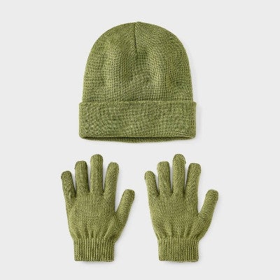 Kids' Value Hat and Gloves Set - Cat & Jack Green