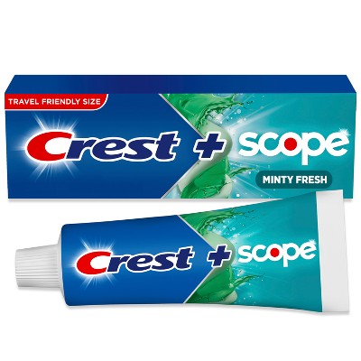 Crest + Scope Complete Whitening Toothpaste Minty Fresh - Trial Size - 2.7oz