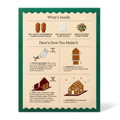 Christmas Mini House Gingerbread House Kit - 6.2oz - Favorite Day
