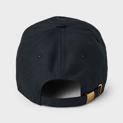 Men's 5 Panel Cotton Twill Papa Bear Baseball Hat - Goodfellow & Co Black