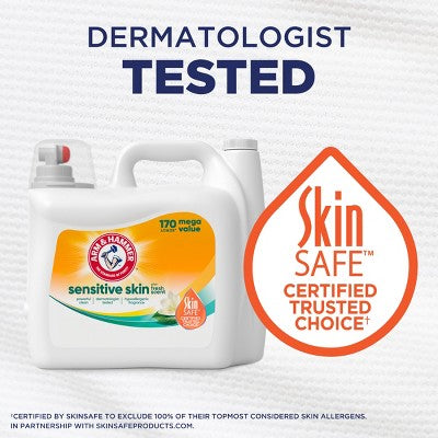Arm & Hammer Sensitive Skin Plus Liquid Laundry Detergent - 170 fl oz