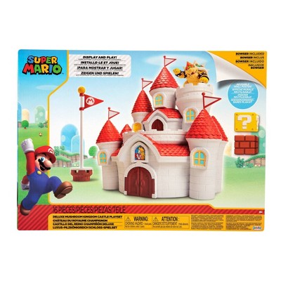 Nintendo 2.5'' Deluxe Mushroom Kingdom Castle Action Figure Playset