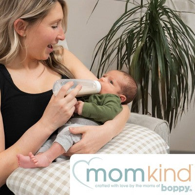 Boppy momkind Nursing Pillow - Taupe Gingham Check