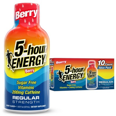5 Hour Energy Shot Regular Strength - Berry - 1.93 fl oz/10pk