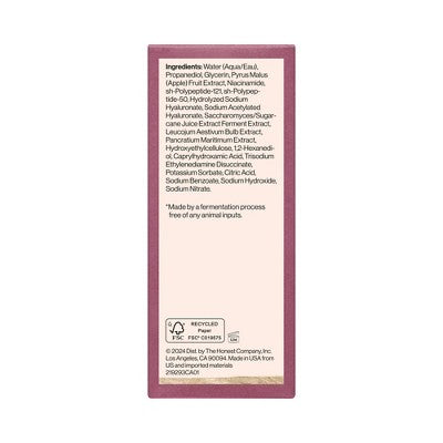 Honest Beauty Ageless Firm and Even Serum with Vegan Collagen and Niacinamide - Travel Size - 1 fl oz