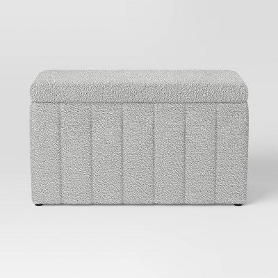 Essex Double Storage Boucle Bench Cream - Threshold (LOCAL PICKUP ONLY)