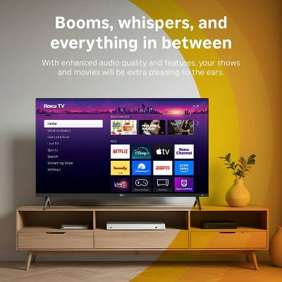 Hiro Roku TV 40" 1080p Full HD Smart TV Flat Screen LED Television with Roku TV and Dolby Audio for Streaming (LOCAL PICKUP ONLY)