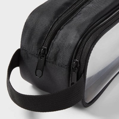 Clear Plastic Pencil Pouch Black - up&up