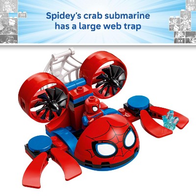 LEGO Marvel Spidey And His Amazing Friends Spidey: Underwater Vehicles Building Toy, Easter Basket Gifts for Kids, 11207
