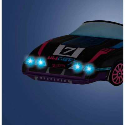 Hot Wheels Kids' Let's Race GT Scorcher Ride Along LED Light Up Costume with Hat Black One Size