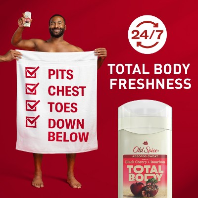 Old Spice Whole Body Deodorant - Black Cherry & Bourbon - 3oz