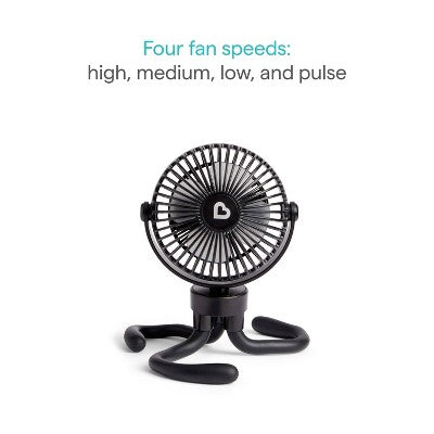 Munchkin Stroller Fan - Portable Baby Cooling System with LED Lights: Compatible With Most Strollers