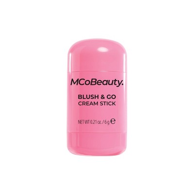 MCoBeauty Blush & Go Cream Stick - Baby Pink - 0.21oz: Brightening, Face Application, Velvet Finish, Vegan