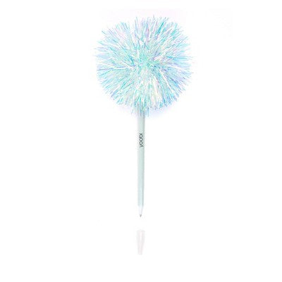 Yoobi Novelty Pom Pom Pen Mint Tinsel