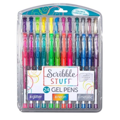 Scribble Stuff 24ct Gel Pens Clamshell