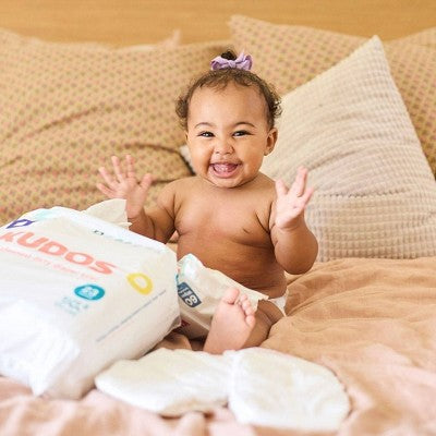 Kudos Chlorine Free Cotton-Lined Disposable Diapers - Size 4 - 52ct