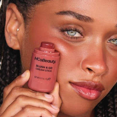 MCoBeauty Blush & Go Cream Stick - Warm Terracotta - 0.21oz: Vegan, Face Application, Buildable Coverage, Velvet Finish