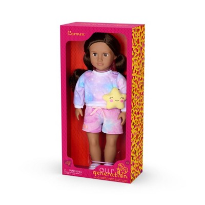 Our Generation Carmen 18" Doll with Tie-Dye Pajama