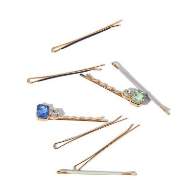 Kitsch-Mass Cloud & Gem Bobby Pins Set - Garden Bouquet - 8ct